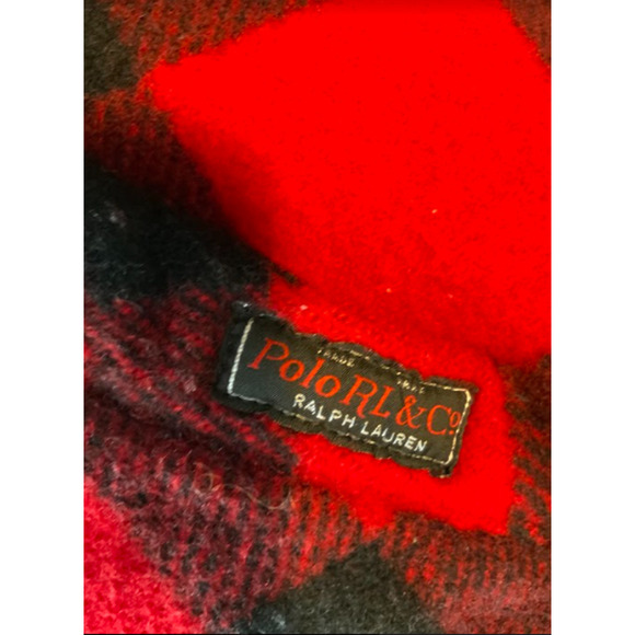 Polo Ralph Lauren Vintage Puffer Vest Unisex L Full Zip Mock Reversible Flannel - Picture 10 of 10